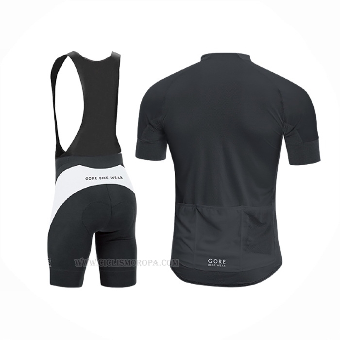 2017 Ropa Ciclismo Gore Bike Wear Power Oxygen-cc Negro Mangas Corta y Culotte Corto