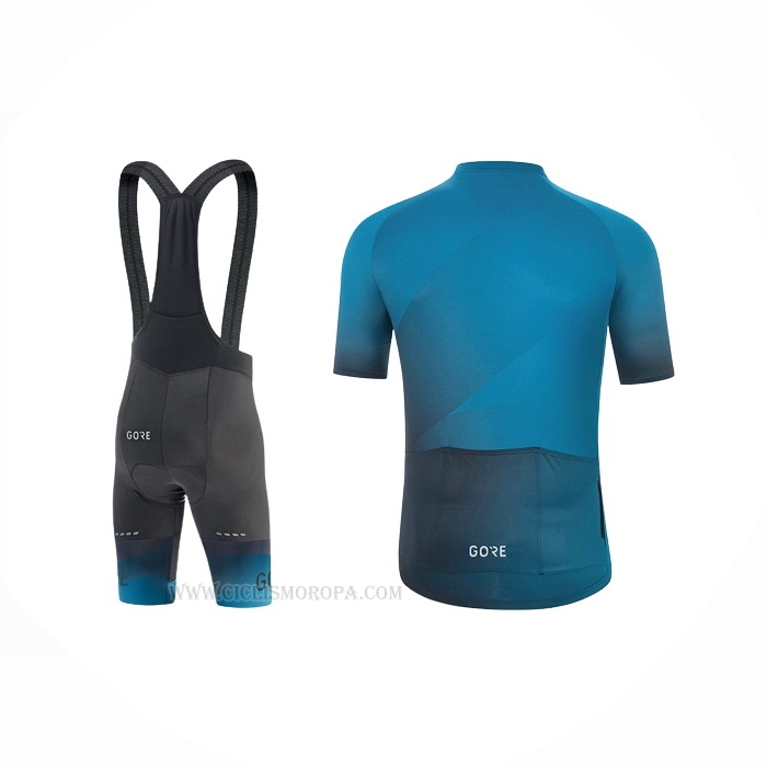 2022 Ropa Ciclismo Gore Azul Mangas Corta y Culotte Corto