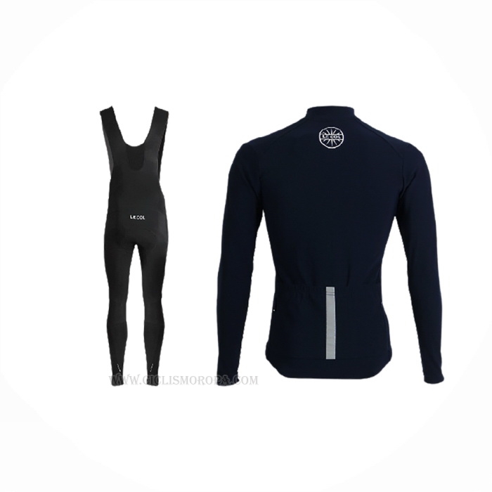 2019 Ropa Ciclismo Lecol Azul Mangas Largas y Culotte Lunga