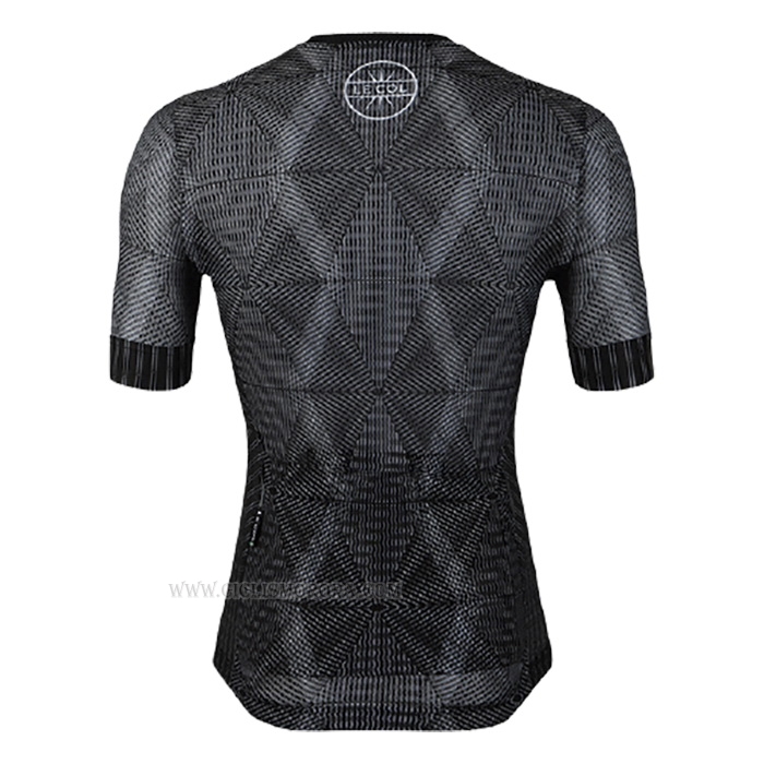 2020 Ropa Ciclismo Lecol Negro Gris Mangas Corta y Culotte Corto