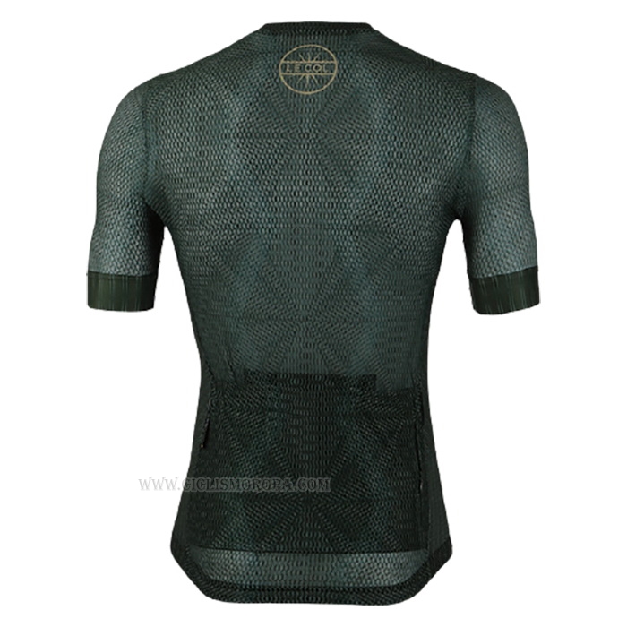 2020 Ropa Ciclismo Lecol Profundo Verde Mangas Corta y Culotte Corto