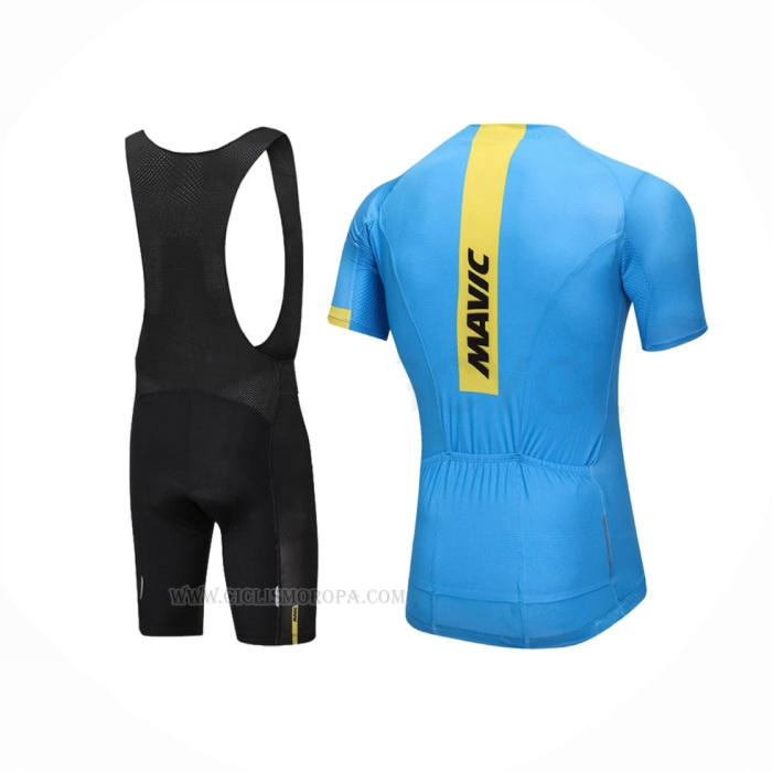 2018 Ropa Ciclismo Mavic Azul Mangas Corta y Culotte Corto