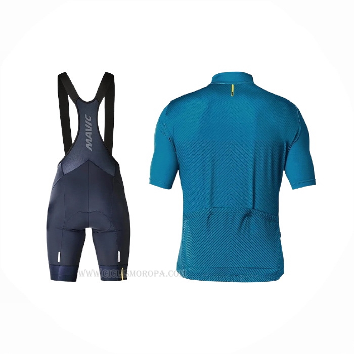 2021 Ropa Ciclismo Mavic Azul Mangas Corta y Culotte Corto