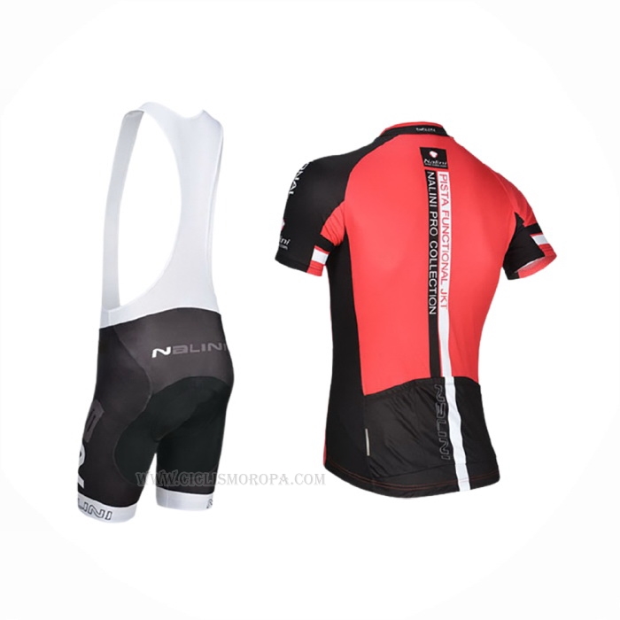 2014 Ropa Ciclismo Nalini Negro Rojo Mangas Corta Y Culotte Corto