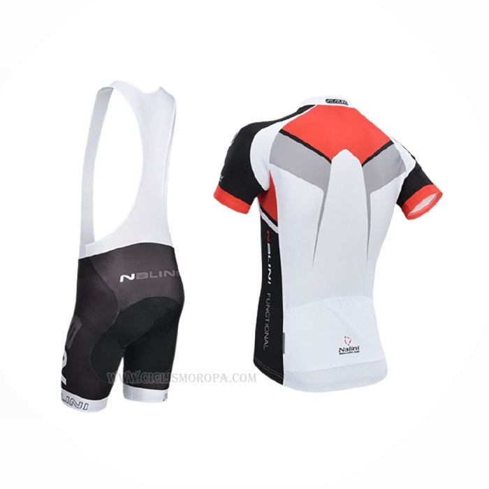2014 Ropa Ciclismo Nalini Rojo Blanco Mangas Corta Y Culotte Corto
