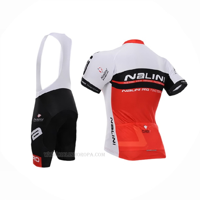 2015 Ropa Ciclismo Nalini Rojo Blanco Mangas Corta Y Culotte Corto