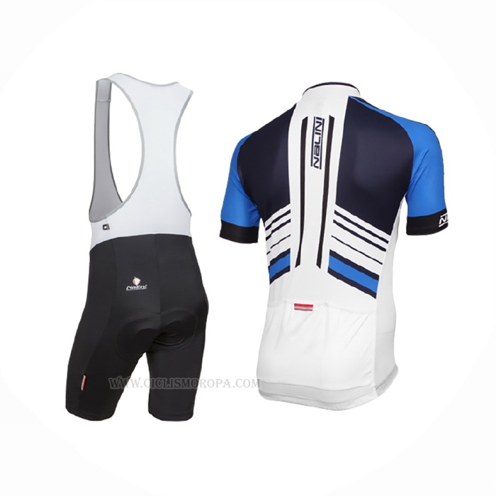 2016 Ropa Ciclismo Nalini Azul Blanco Mangas Corta Y Culotte Corto