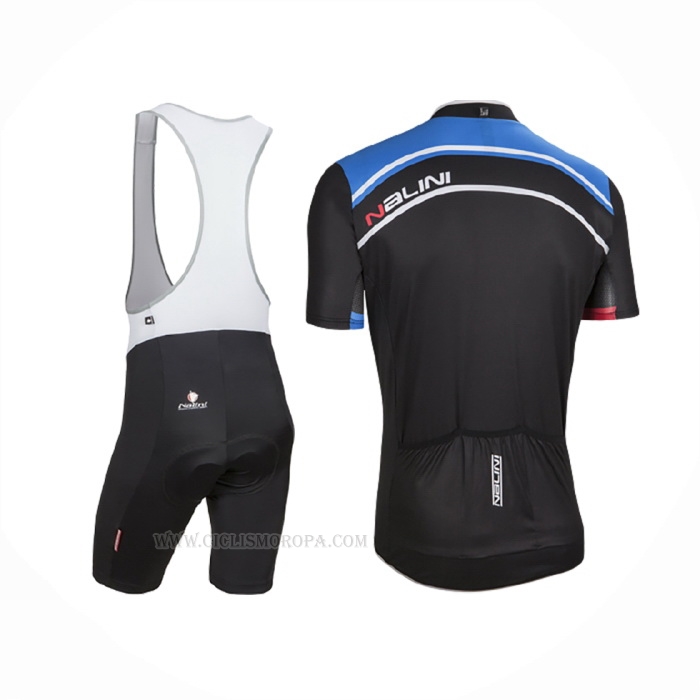 2016 Ropa Ciclismo Nalini Azul Negro Mangas Corta Y Culotte Corto