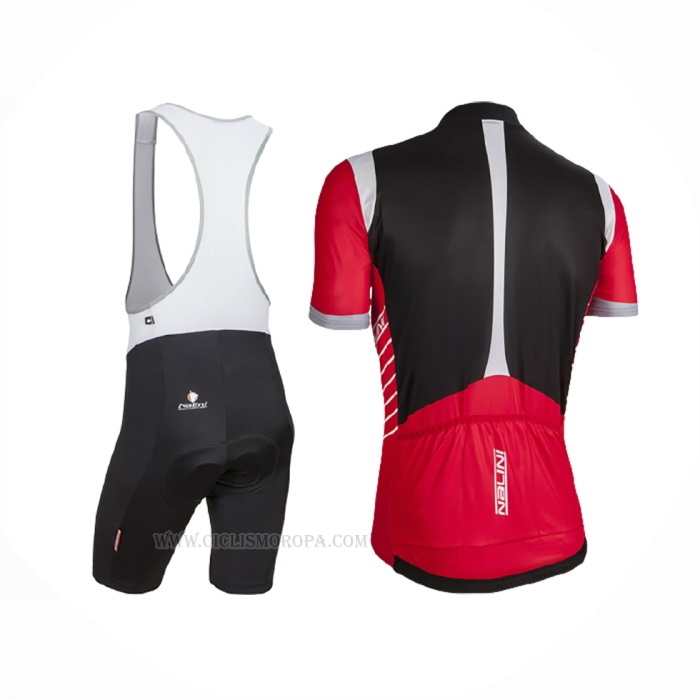 2016 Ropa Ciclismo Nalini Rojo Negro Mangas Corta Y Culotte Corto