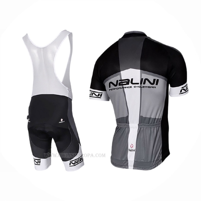 2017 Ropa Ciclismo Nalini Artico Gris Negro Mangas Corta Y Culotte Corto