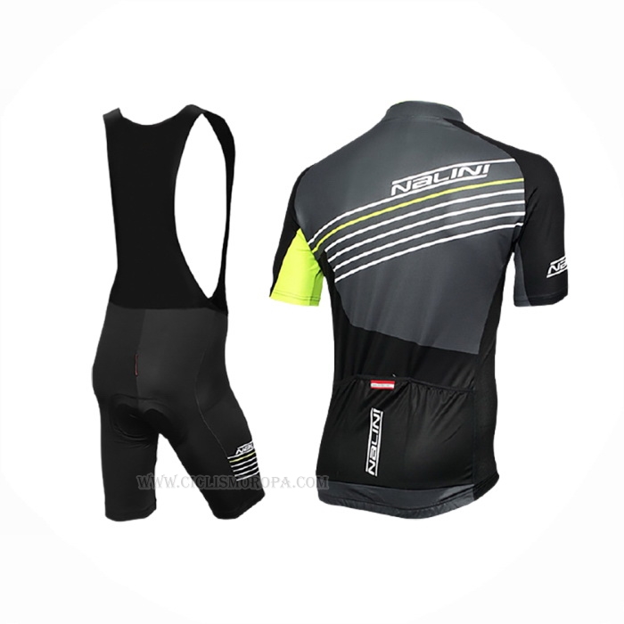 2017 Ropa Ciclismo Nalini Mood Negro Mangas Corta Y Culotte Corto