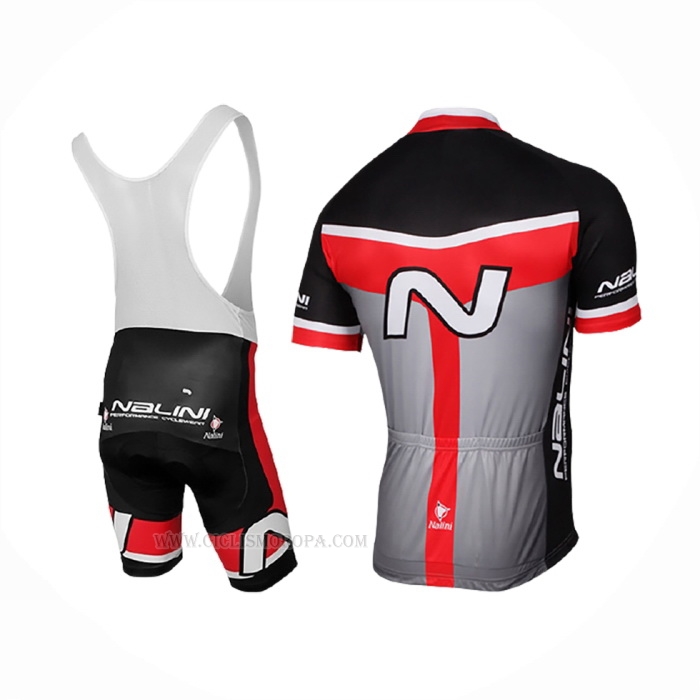 2017 Ropa Ciclismo Nalini Navision Negro Gris Mangas Corta Y Culotte Corto