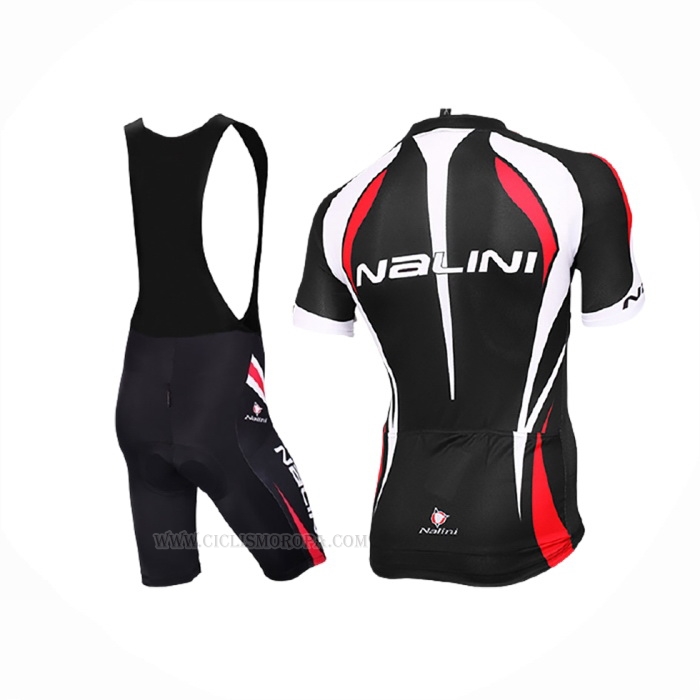 2017 Ropa Ciclismo Nalini Predazzo Negro Rojo Mangas Corta Y Culotte Corto