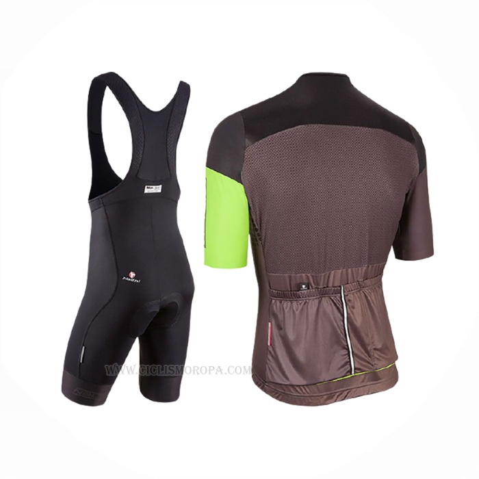 2017 Ropa Ciclismo Nalini Velodromo Marron Mangas Corta Y Culotte Corto