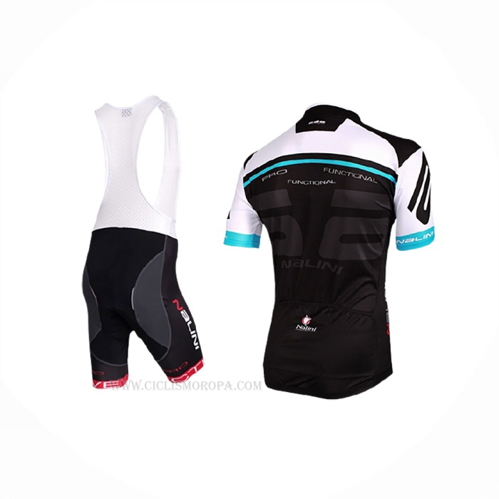 2018 Ropa Ciclismo Nalini Blanco Negro Mangas Corta Y Culotte Corto