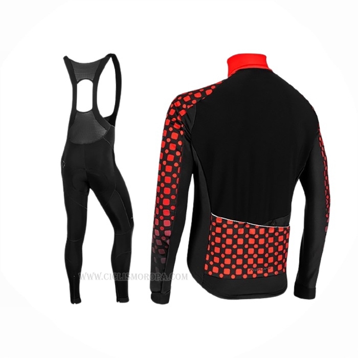 2019 Ropa Ciclismo Nalini Crit 3l 2.0 Negro Rojo Mangas Largas Y Culotte Lunga