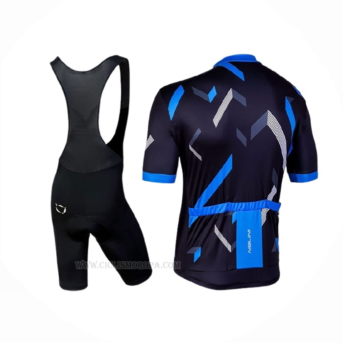 2019 Ropa Ciclismo Nalini Descesa 2.0 Negro Azul Mangas Corta Y Culotte Corto