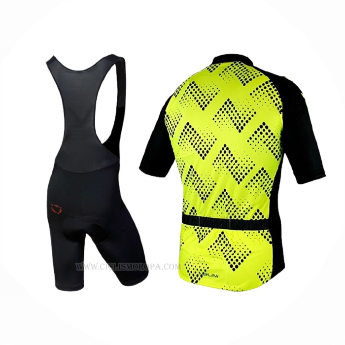 2019 Ropa Ciclismo Nalini Podio 2.0 Negro Amarillo Mangas Corta Y Culotte Corto