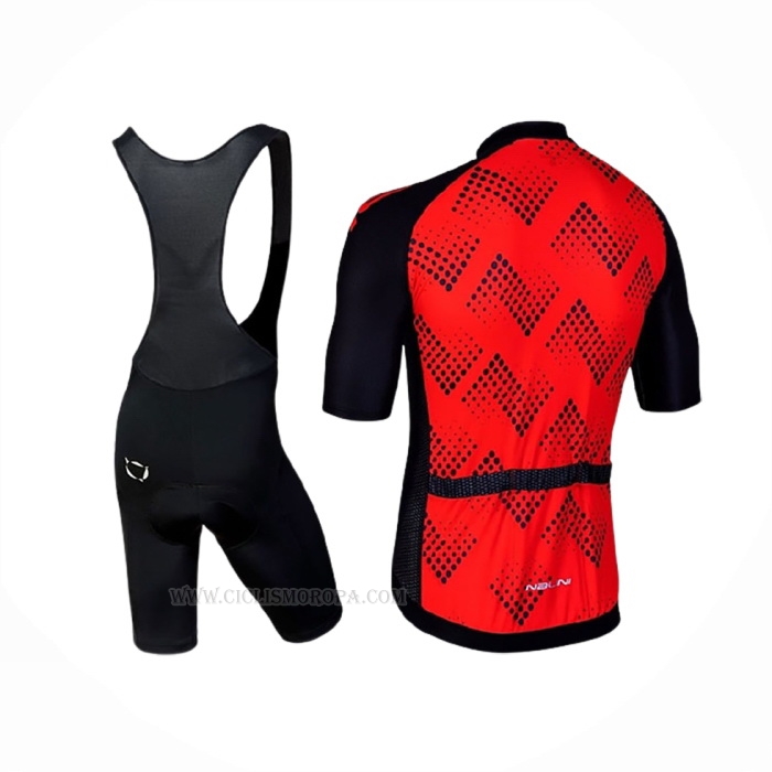 2019 Ropa Ciclismo Nalini Podio 2.0 Negro Rojo Mangas Corta Y Culotte Corto