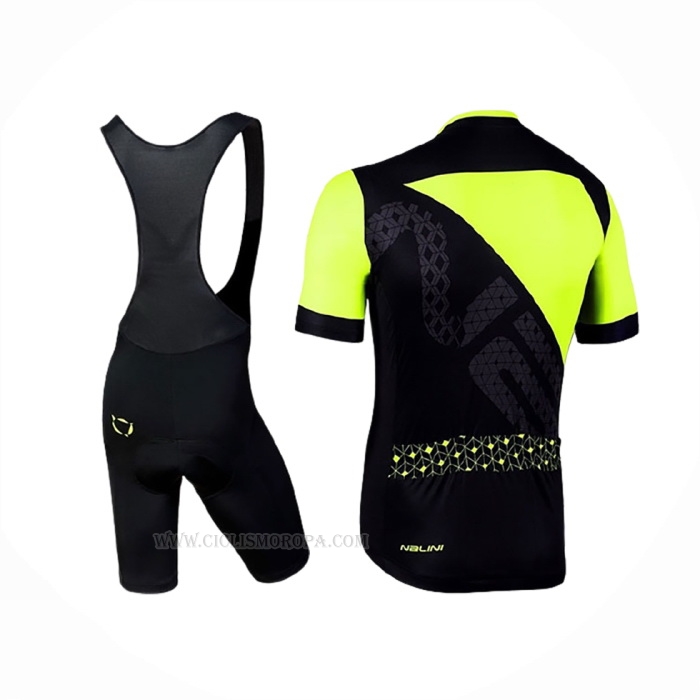 2019 Ropa Ciclismo Nalini Volata 2.0 Negro Amarillo Mangas Corta Y Culotte Corto