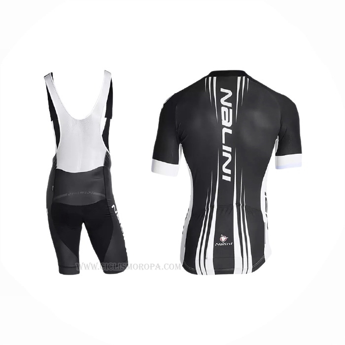2021 Ropa Ciclismo Nalini Negro Blanco Mangas Corta Y Culotte Corto