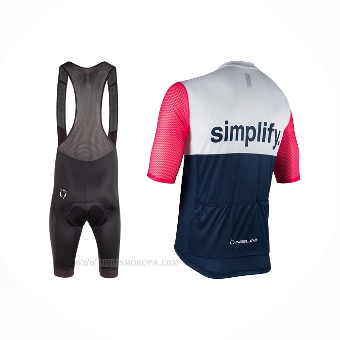 2022 Ropa Ciclismo Nalini Azul Rosa Mangas Corta Y Culotte Corto
