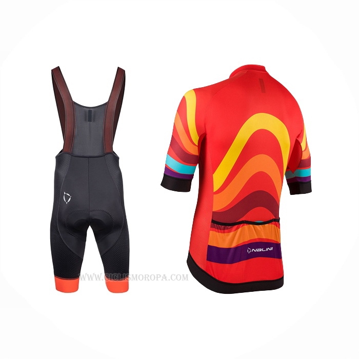 2022 Ropa Ciclismo Nalini Rojo Mangas Corta Y Culotte Corto
