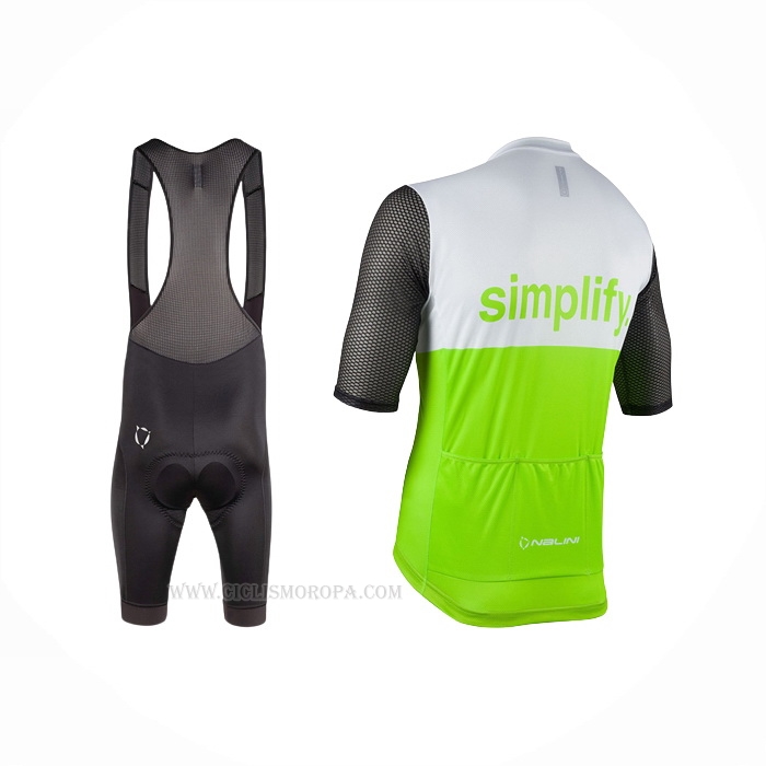 2022 Ropa Ciclismo Nalini Verde Negro Mangas Corta Y Culotte Corto
