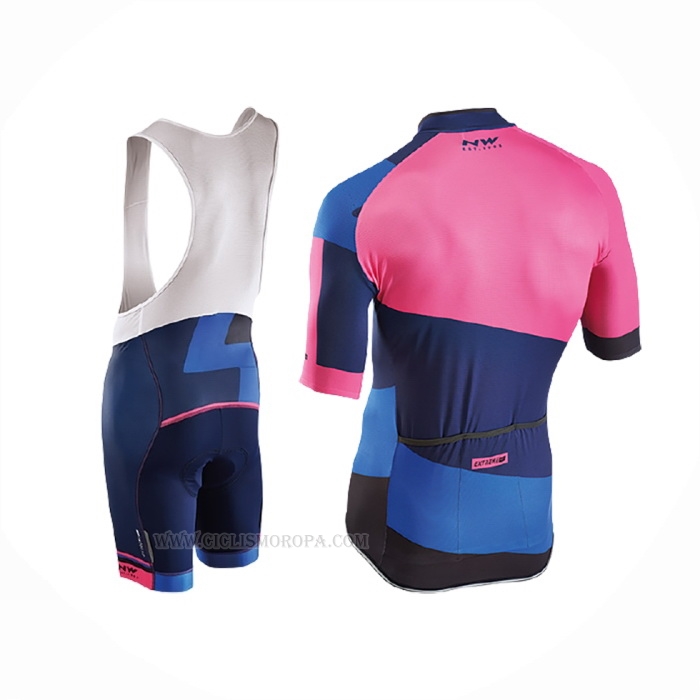 2017 Ropa Ciclismo Northwave Extreme Rojo Azul Mangas Corta y Culotte Corto