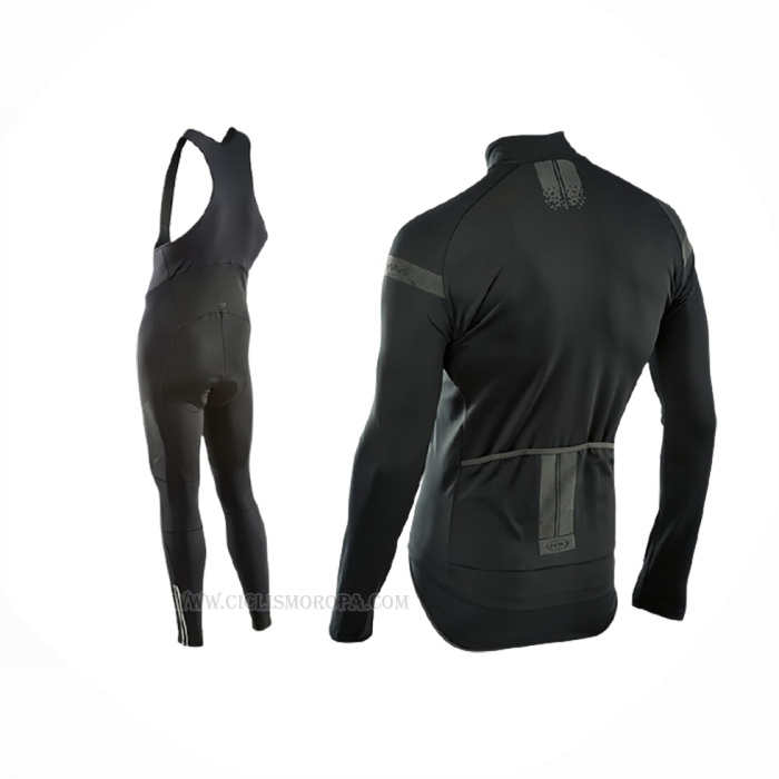 2017 Ropa Ciclismo Northwave Ml Profundo Negro Mangas Largas y Culotte Lunga