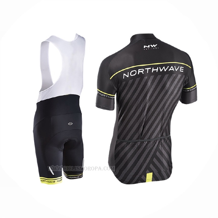 2017 Ropa Ciclismo Northwave Negro Verde Mangas Corta y Culotte Corto