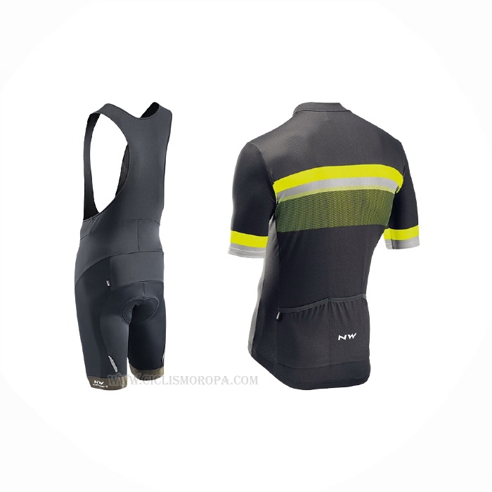 2021 Ropa Ciclismo Northwave Amarillo Mangas Corta y Culotte Corto
