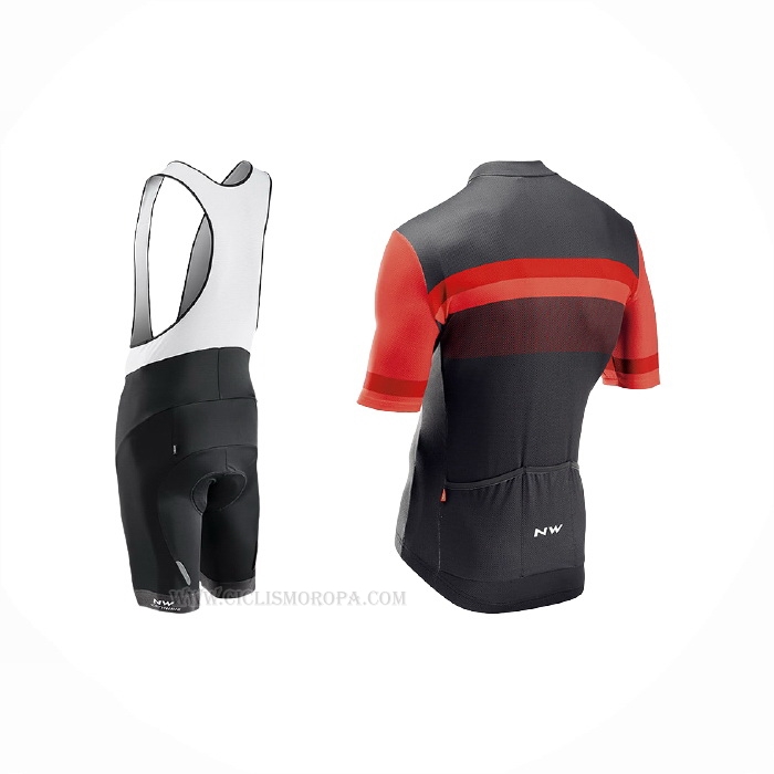 2021 Ropa Ciclismo Northwave Rojo Mangas Corta y Culotte Corto