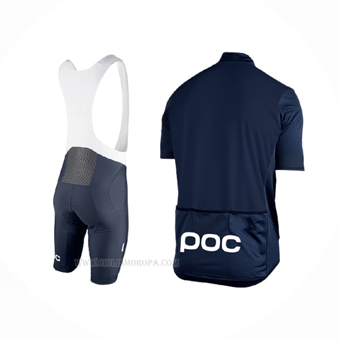 2017 Ropa Ciclismo POC Fondo Elements Azul Mangas Corta y Culotte Corto