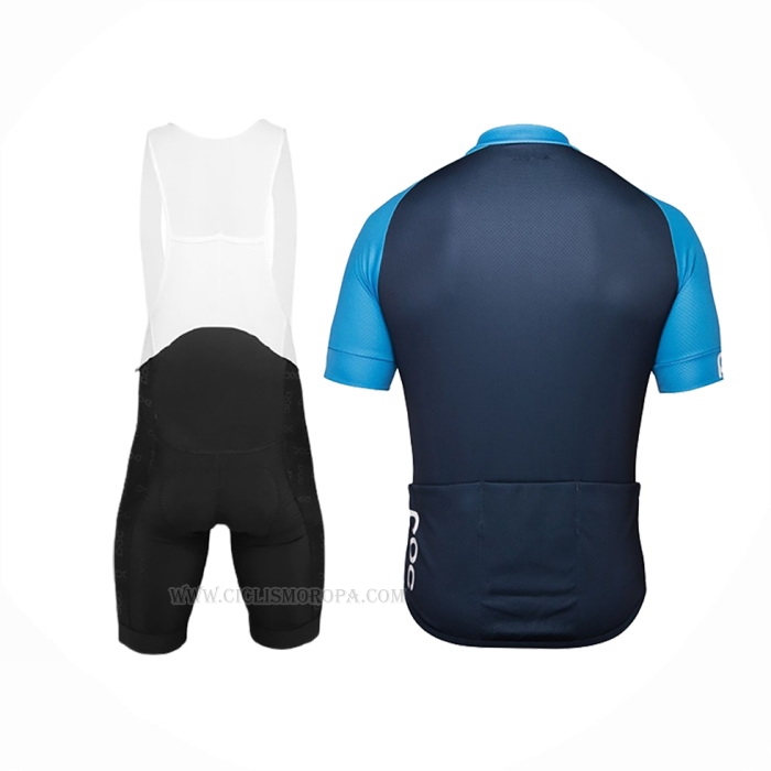 2018 Ropa Ciclismo POC Essential XC Azul Mangas Corta y Culotte Corto