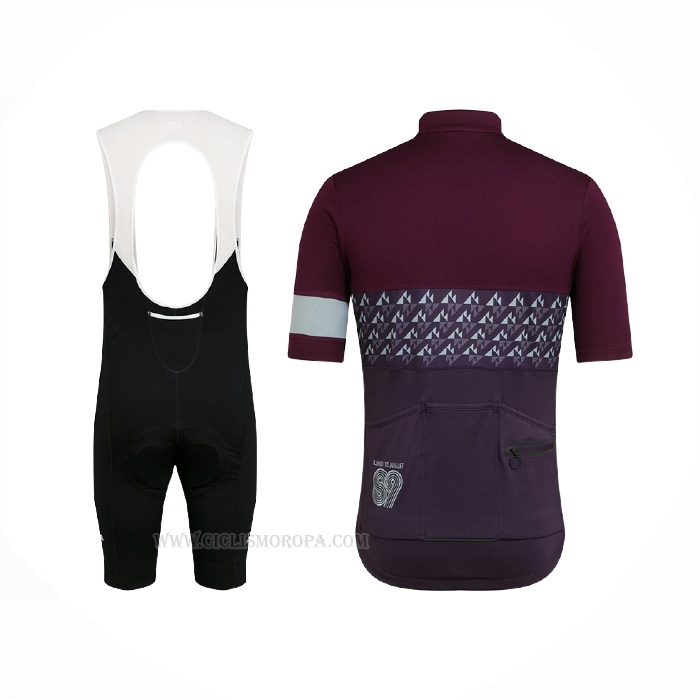 2021 Ropa Ciclismo Rapha Apagado Violeta Mangas Corta y Culotte Corto