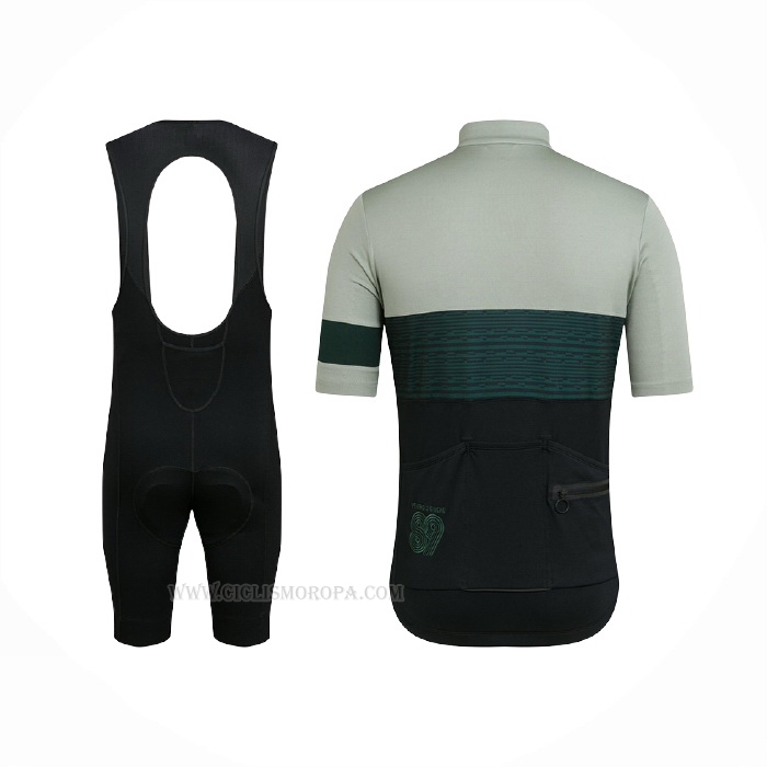 2021 Ropa Ciclismo Rapha Luz Verde Mangas Corta y Culotte Corto