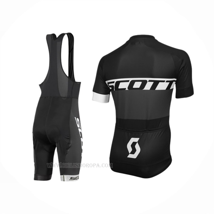 2016 Ropa Ciclismo Scott Blanco Negro Mangas Corta Y Culotte Corto
