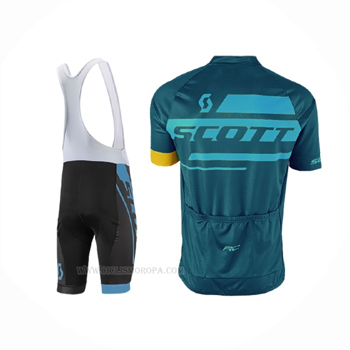 2017 Ropa Ciclismo Scott Azul Mangas Corta Y Culotte Corto