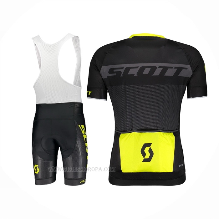 2018 Ropa Ciclismo Scott Rc Amarillo Mangas Corta Y Culotte Corto