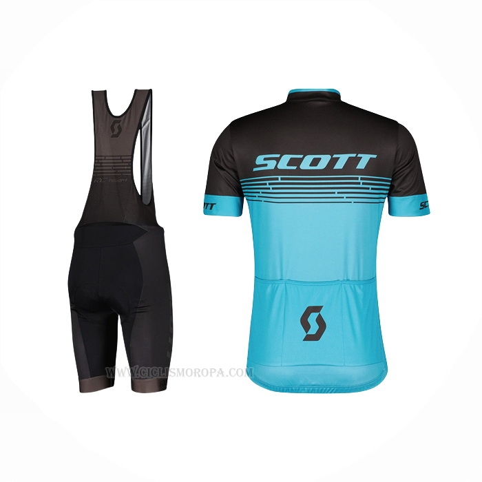 2022 Ropa Ciclismo Scott Azul Mangas Corta Y Culotte Corto