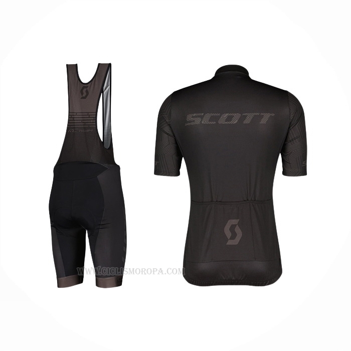 2022 Ropa Ciclismo Scott Negro Mangas Corta Y Culotte Corto