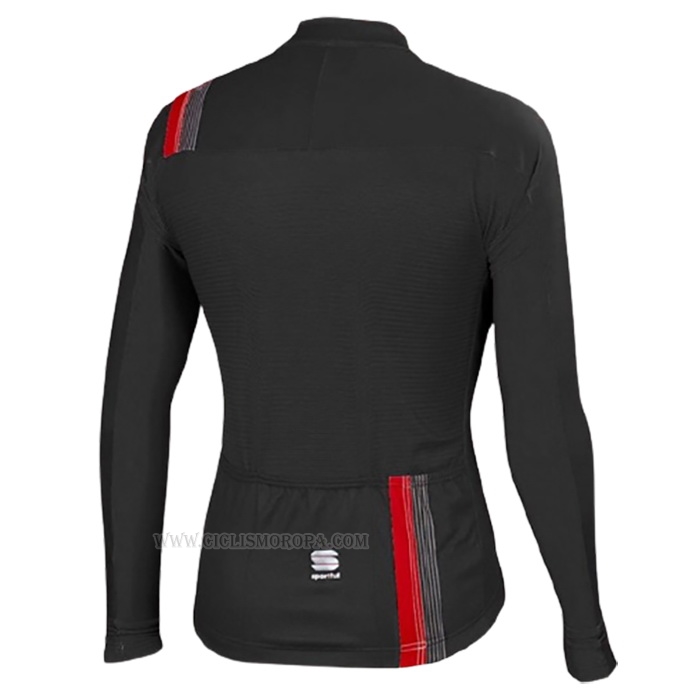 2016 Ropa Ciclismo Sportful Negro Mangas Largas y Culotte Lunga