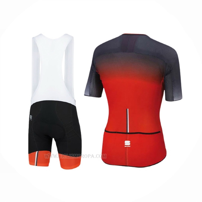 2017 Ropa Ciclismo Sportful R&d Ultraskin Rojo Gris Mangas Corta y Culotte Corto