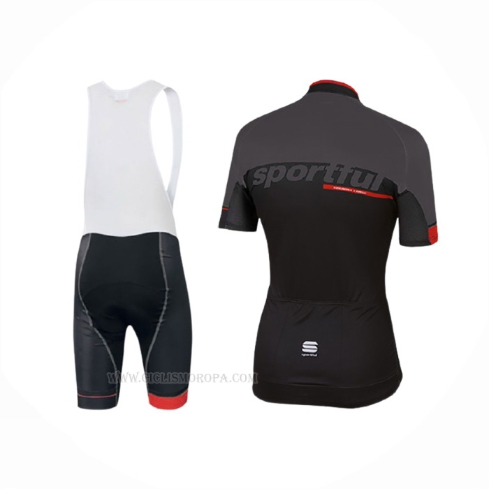 2017 Ropa Ciclismo Sportful Sc Negro Mangas Corta y Culotte Corto