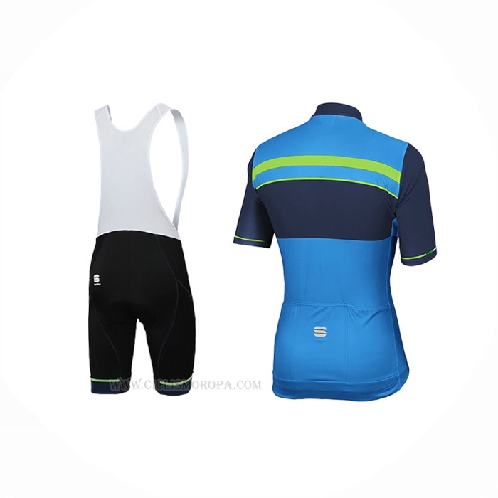2018 Ropa Ciclismo Sportful Azul Mangas Corta y Culotte Corto