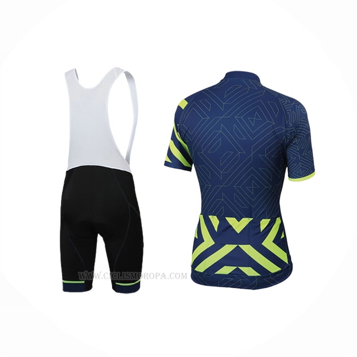 2018 Ropa Ciclismo Sportful Prism Apagado Azul Mangas Corta y Culotte Corto