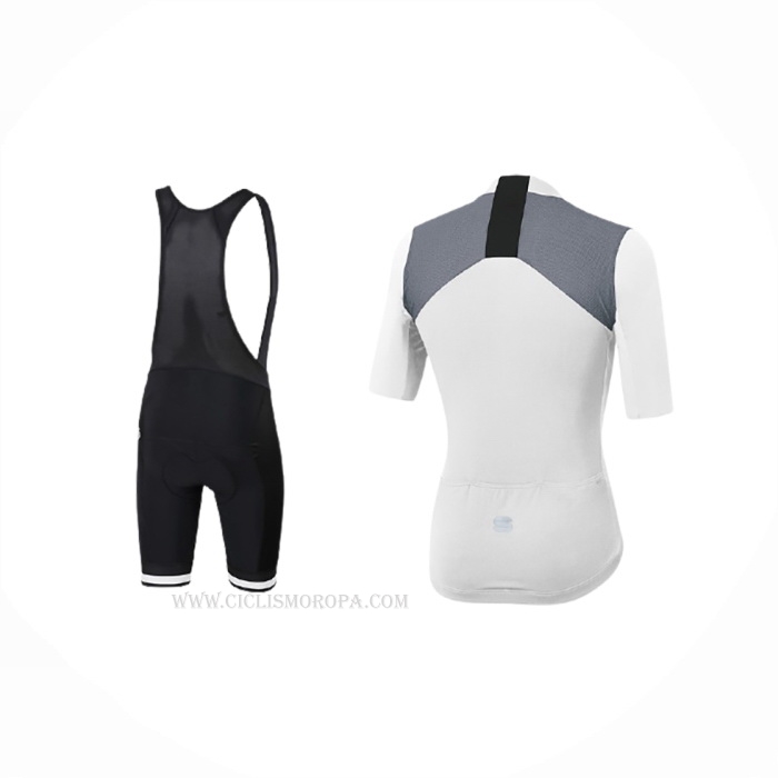 2020 Ropa Ciclismo Sportful Blanco Mangas Corta y Culotte Corto