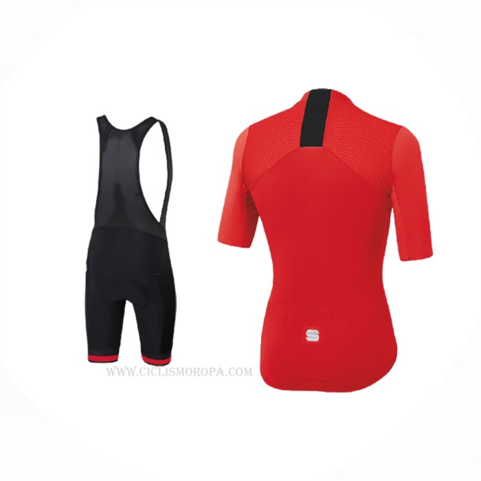 2020 Ropa Ciclismo Sportful Rojo Mangas Corta y Culotte Corto