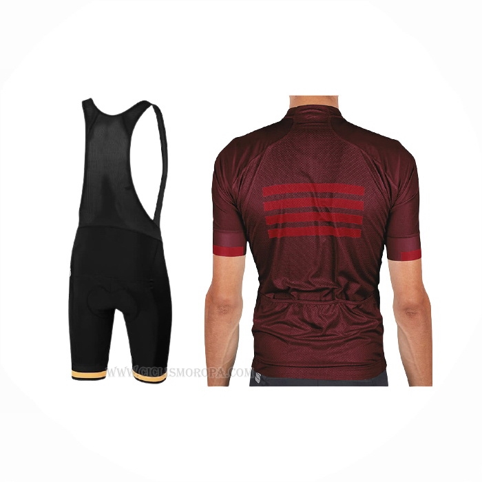 2021 Ropa Ciclismo Sportful Apagado Rojo Mangas Corta y Culotte Corto